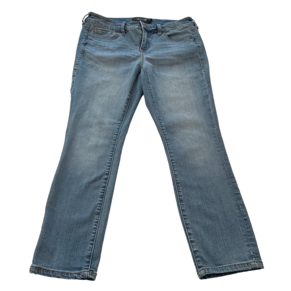 Torrid Jeans Mid Rise Skinny Cropped Light Wash Denim Women’s Size 10